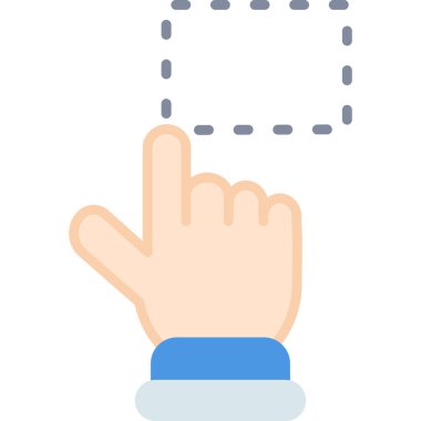 parmak jest el simgesi düz biçimli