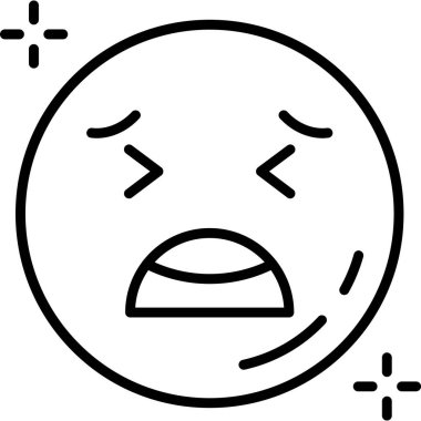 Özet biçiminde emoji yüz ifadesi simgesi