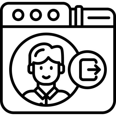 Video kameralı bir kadının vektör çizimi