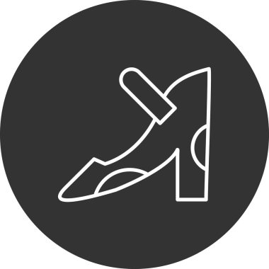 Uçak simgesinin vektör illüstrasyonu