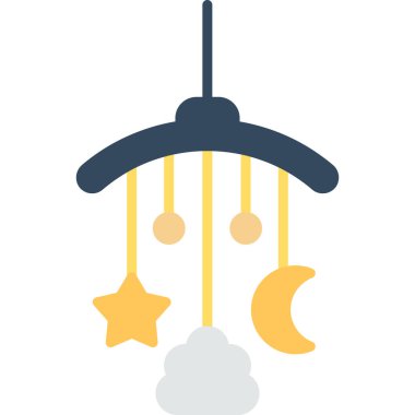 Ay. Web simgesi basit illüstrasyon