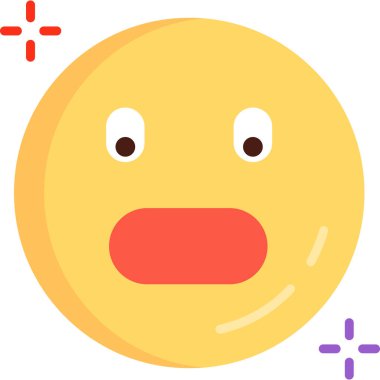 Düz biçimli emoji simgesi simgesi