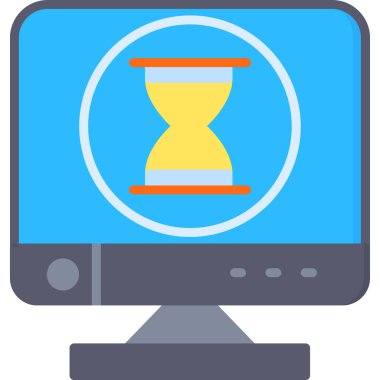 Monitör. Web simgesi basit tasarım