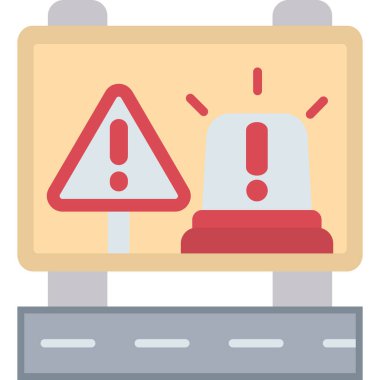 Düz biçimli uyarı simgesi