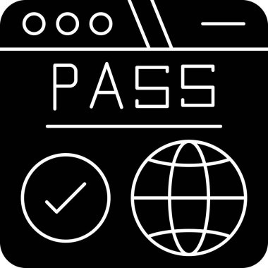 Passport simgesini, anahat stili