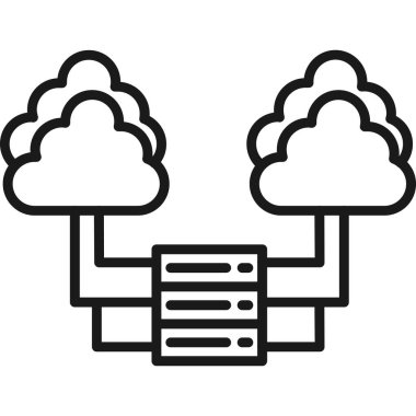 sunucu bulut veri simgesi, özet biçimi
