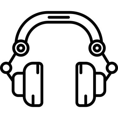 Kulaklık simgesi, anahat stili