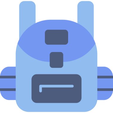 okul çantası ikon vektör illüstrasyon tasarımı