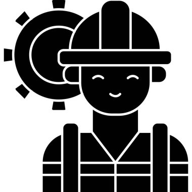 avatar mühendis simgesi taslak biçimi