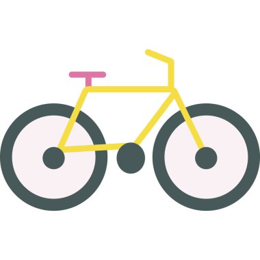 Bisiklet. Web simgesi basit illüstrasyon