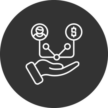 finansal konsept ikonu. vektör illüstrasyonu