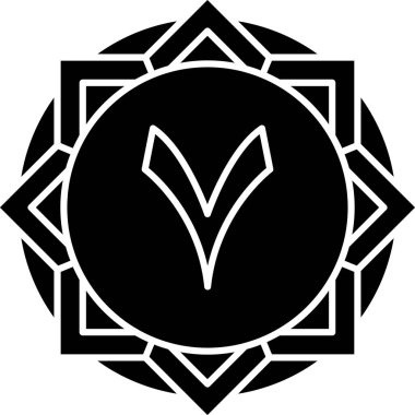 Süs simgesi, vektör illüstrasyonu