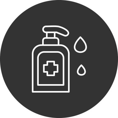 Bir sabun simgesinin vektör illüstrasyonu