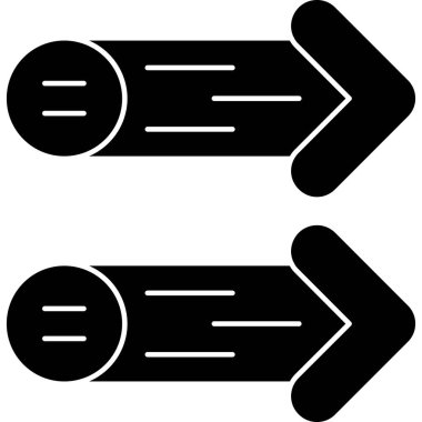 Oklar. Web simgesi basit illüstrasyon