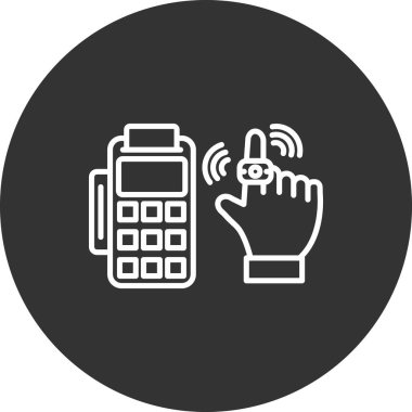 Akıllı telefon simgesinin vektör illüstrasyonu