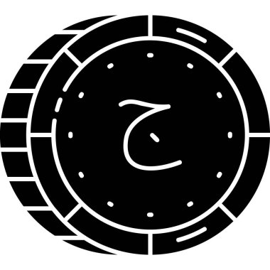 Saat simgesi, vektör illüstrasyonu