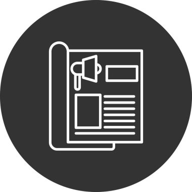 Belge simgesinin vektör illüstrasyonu