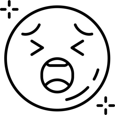 kızgın yüz ifade simgesi