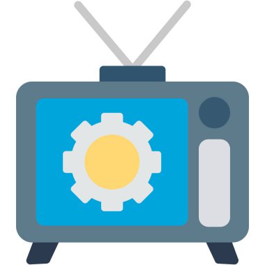 Tv simge vektör illüstrasyon tasarımı