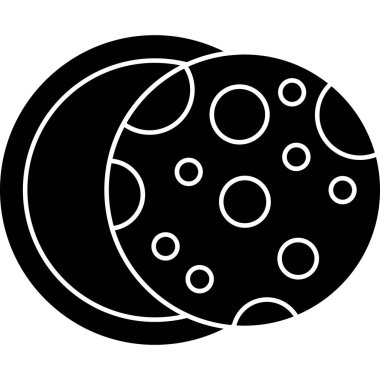 Ay. Web simgesi basit illüstrasyon