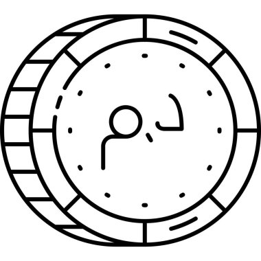 Saat simgesi vektör illüstrasyonu