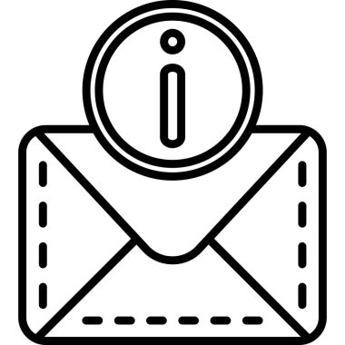 e- posta mektup simgesi. taslak harf vektör simgesi. beyaz arkaplanda izole edilmiş pictogram