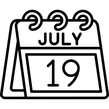 Takvim. Web simgesi basit illüstrasyon