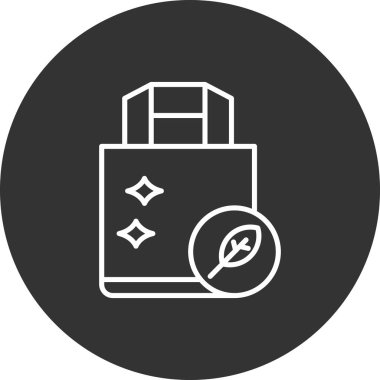 Bir torba kahve ikonunun vektör çizimi