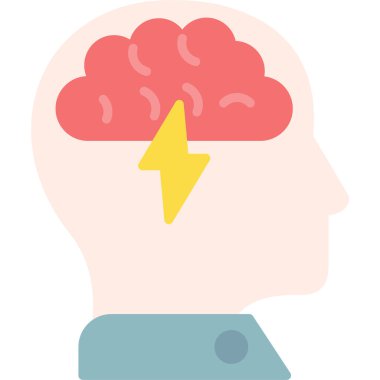 Beyin düşünme ikonu