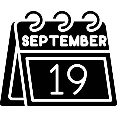 Takvim simgesi tasarımı, vektör illüstrasyonu