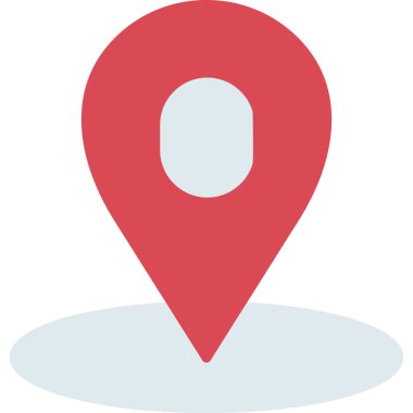 Konumu renkli vektör simgesi