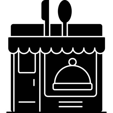 Yemek ikonu. vektör illüstrasyonu