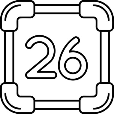 70 numaralı karikatürün vektör illüstrasyonu