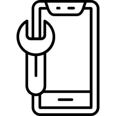 Mobil pil simgesi vektör çizim