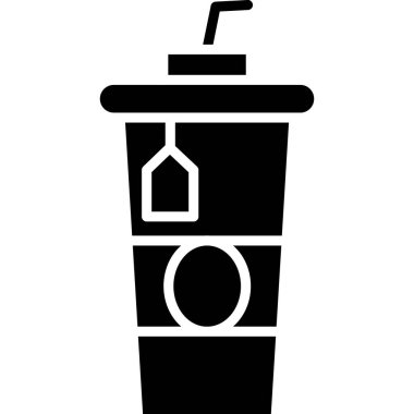 içki ikonu vektör illüstrasyonu