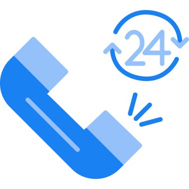 24 saat müşteri hizmetleri simgesi