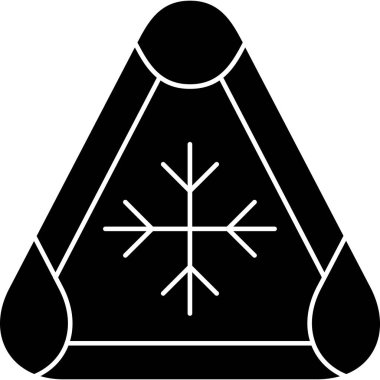 Siyah ve beyaz simgesinin vektör illüstrasyonu