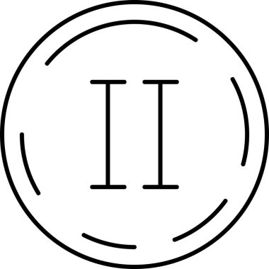 Beyaz arkaplan üzerindeki bir harf simgesinin vektör çizimi