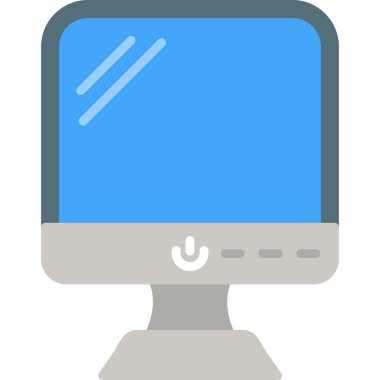 Bilgisayar. Web simgesi basit illüstrasyon