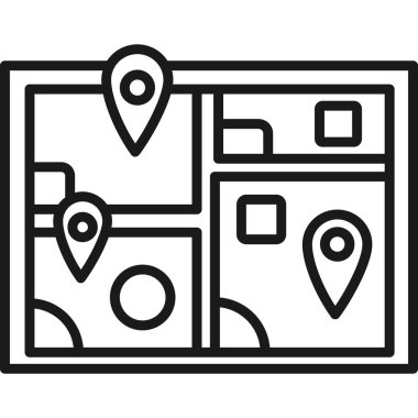 harita konumu simgesi ana hat biçiminde