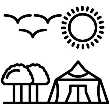 çiftlik alanı tarım simgesi