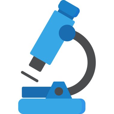 Mikroskop. Web simgesi basit illüstrasyon