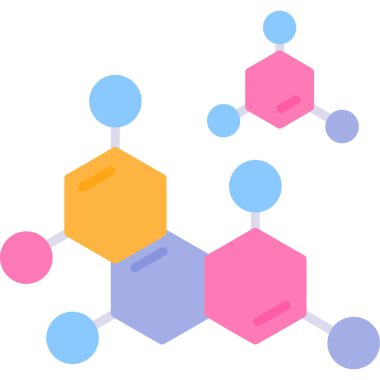 Kimyasal Deney simgesi, vektör illüstrasyonu