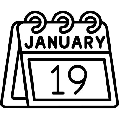 Takvim simgesi tasarımı, vektör illüstrasyonuName