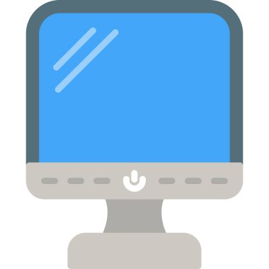 masaüstü bilgisayar simgesi, düz tasarım biçimi