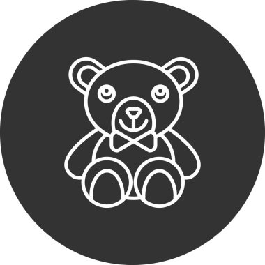 Oyuncak bebek. Web simgesi basit tasarım