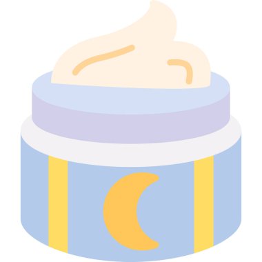 Krema vektör simgesi. Beyaz arkaplanda izole edilmiş basit resim simgesi.