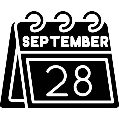 Takvim simgesi tasarımı, vektör illüstrasyonu