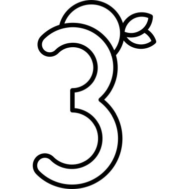 üç numaralı simge, özet biçimi