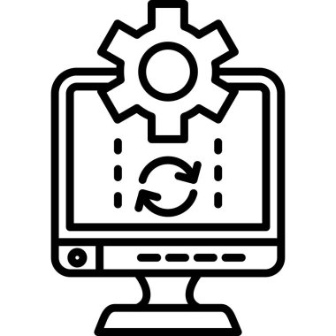 bilgisayar ayarları simgesi, özet biçimi